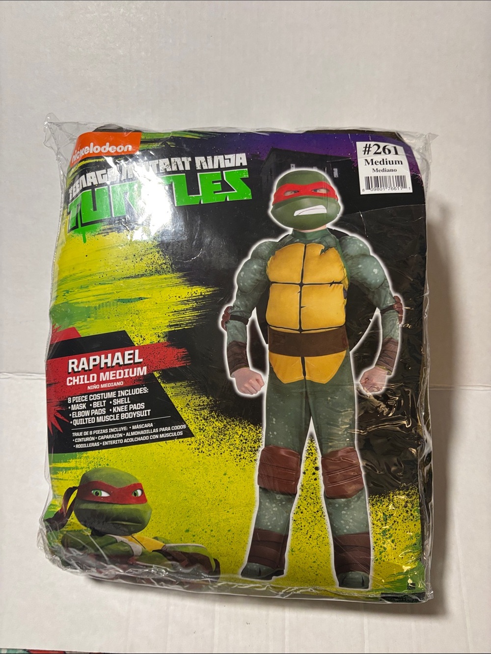 Nickelodeon Raphael Ninja Turtle Costume - Green & Red
